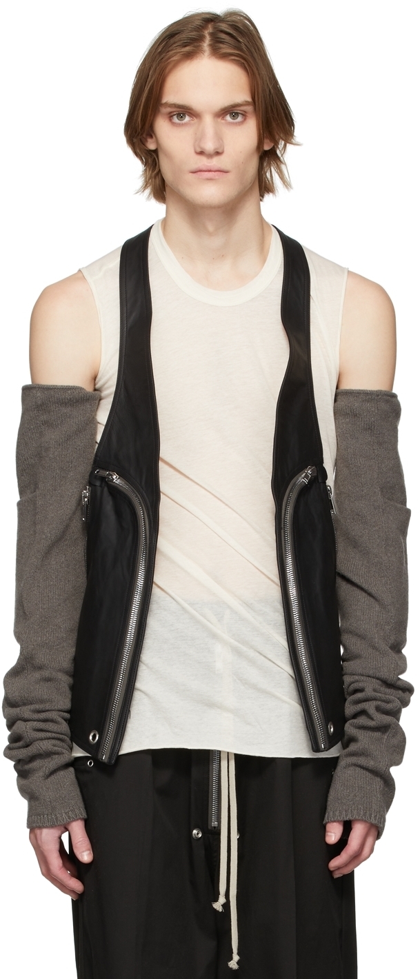 Rick Owens Black Bauhaus Harness Vest Rick Owens