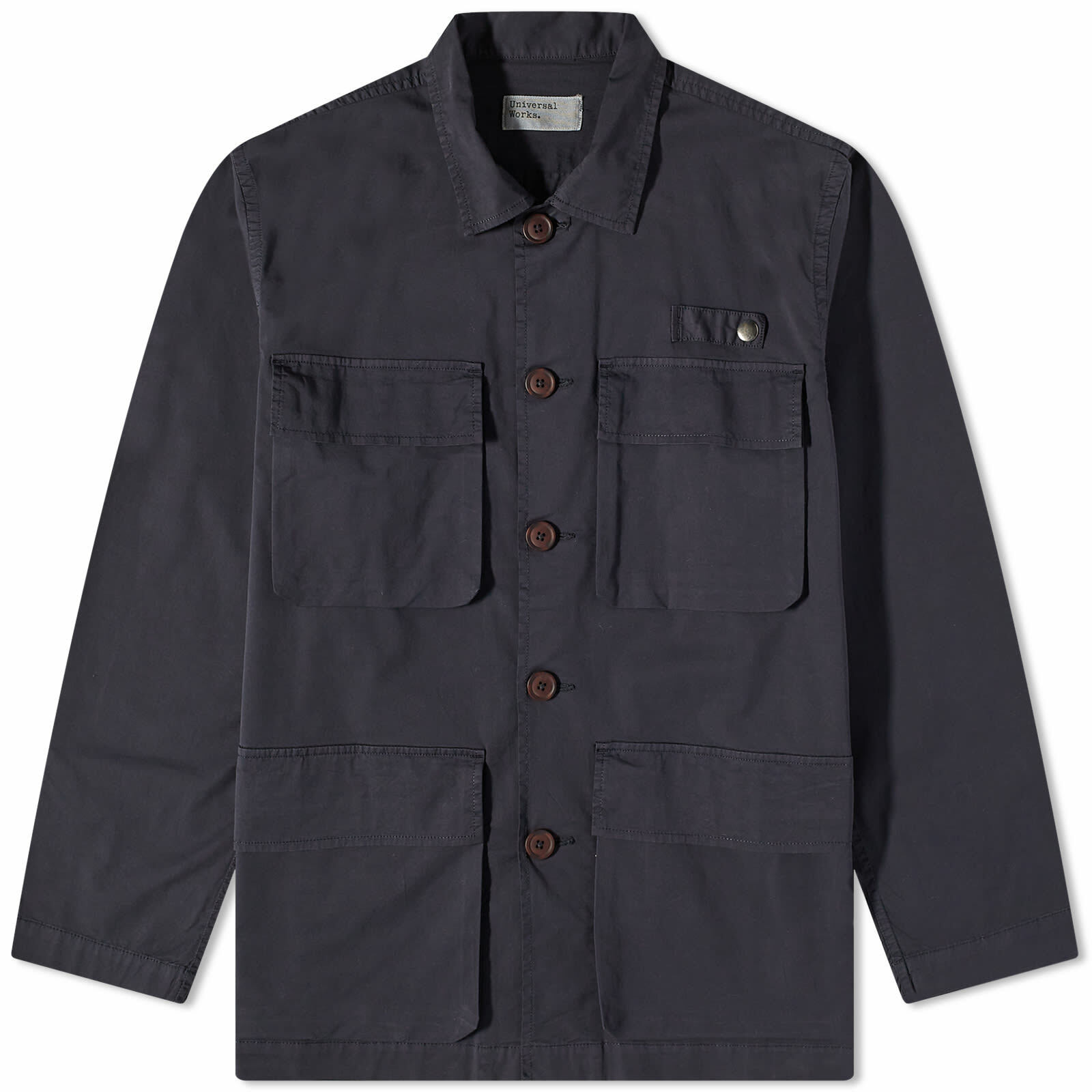 Universal Works Men S Photographers Overshirt In Dark Navy Universal Works