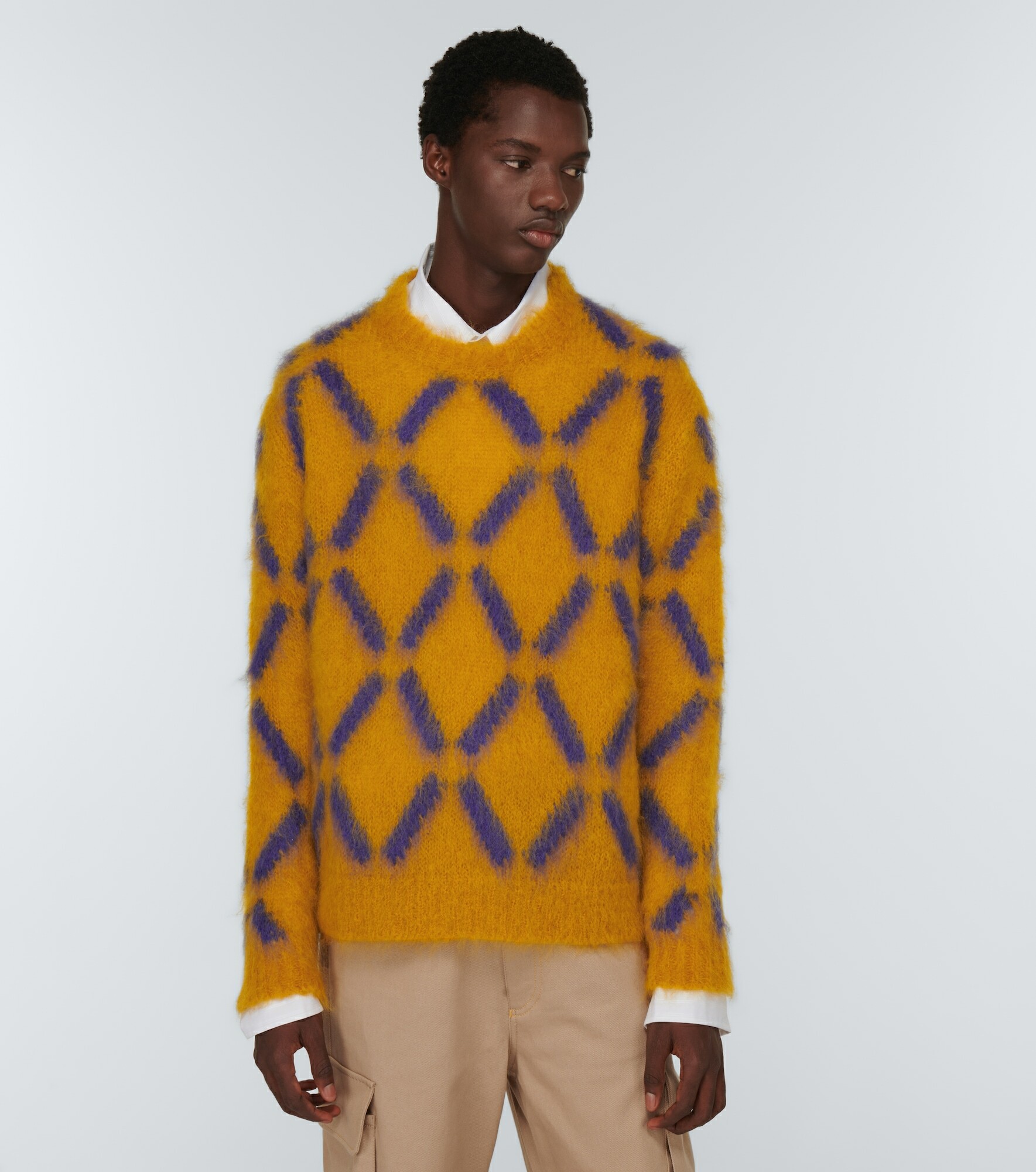 Marni Intarsia Mohair Blend Sweater Marni