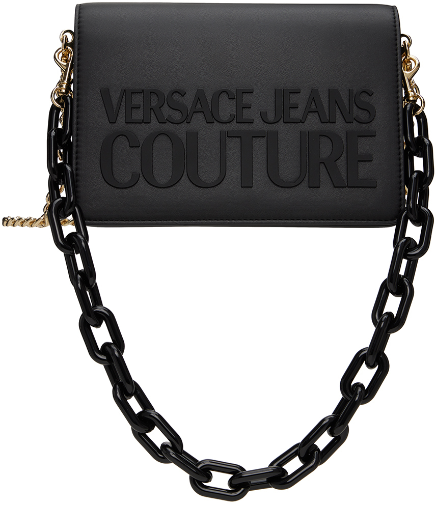 Versace Jeans Couture Logo Lock Crossbody Disco Bag Saffiano Pu Versace