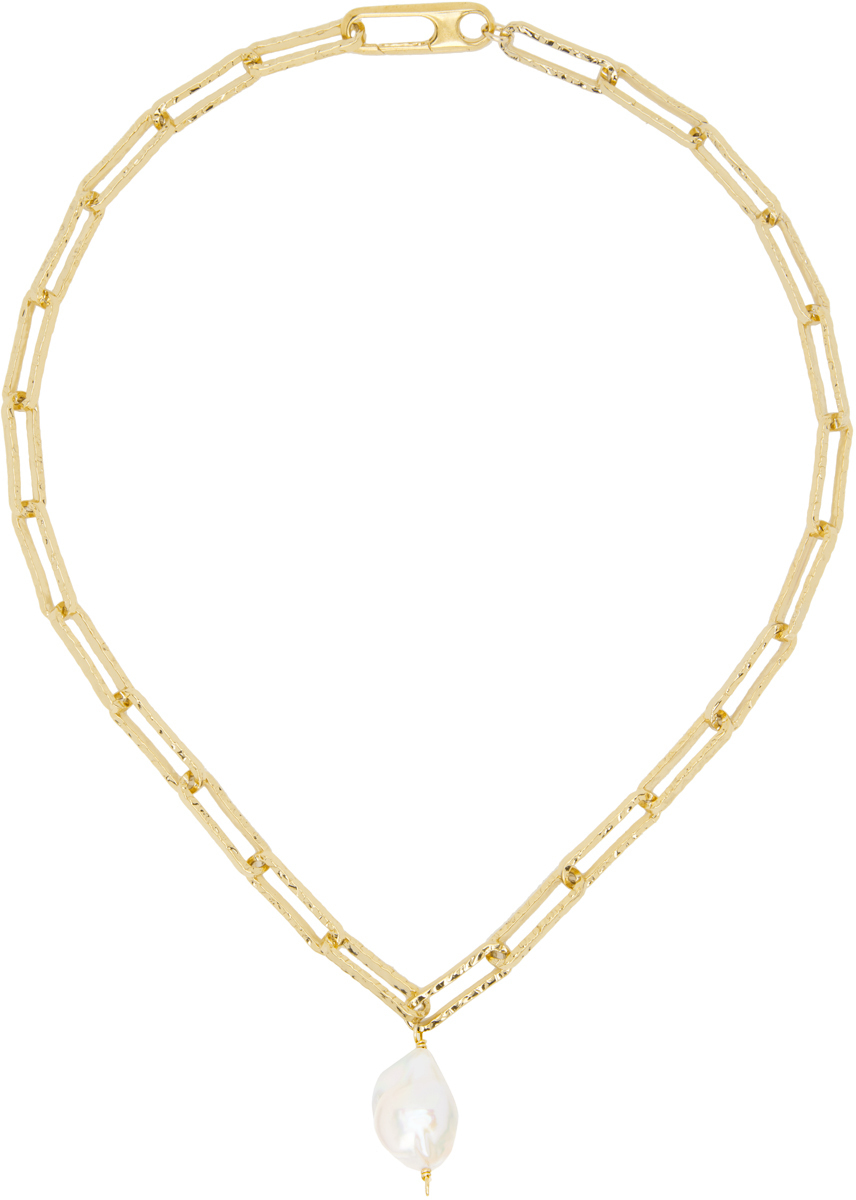 Alighieri Gold The Baroque Pearl Layer Necklace Alighieri