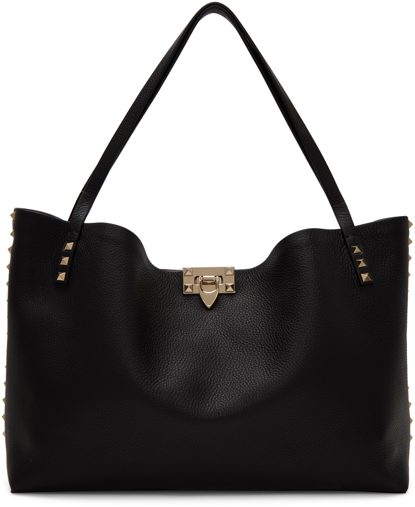 Valentino Garavani Black Rockstud Tote Valentino Garavani