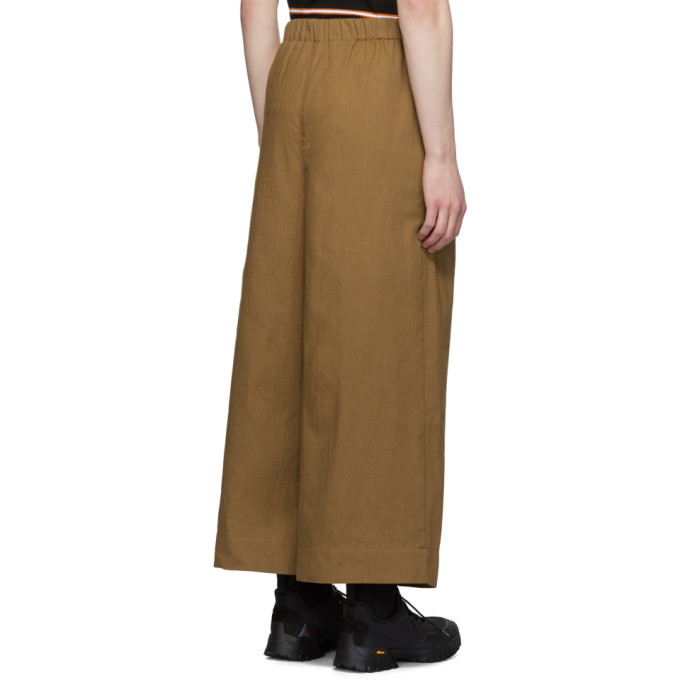 Naked And Famous Denim Ssense Exclusive Tan Wide Trousers Naked And