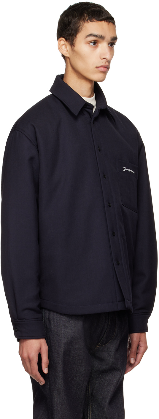 Jacquemus Navy Le Papier La Chemise Boulanger Shirt Jacquemus