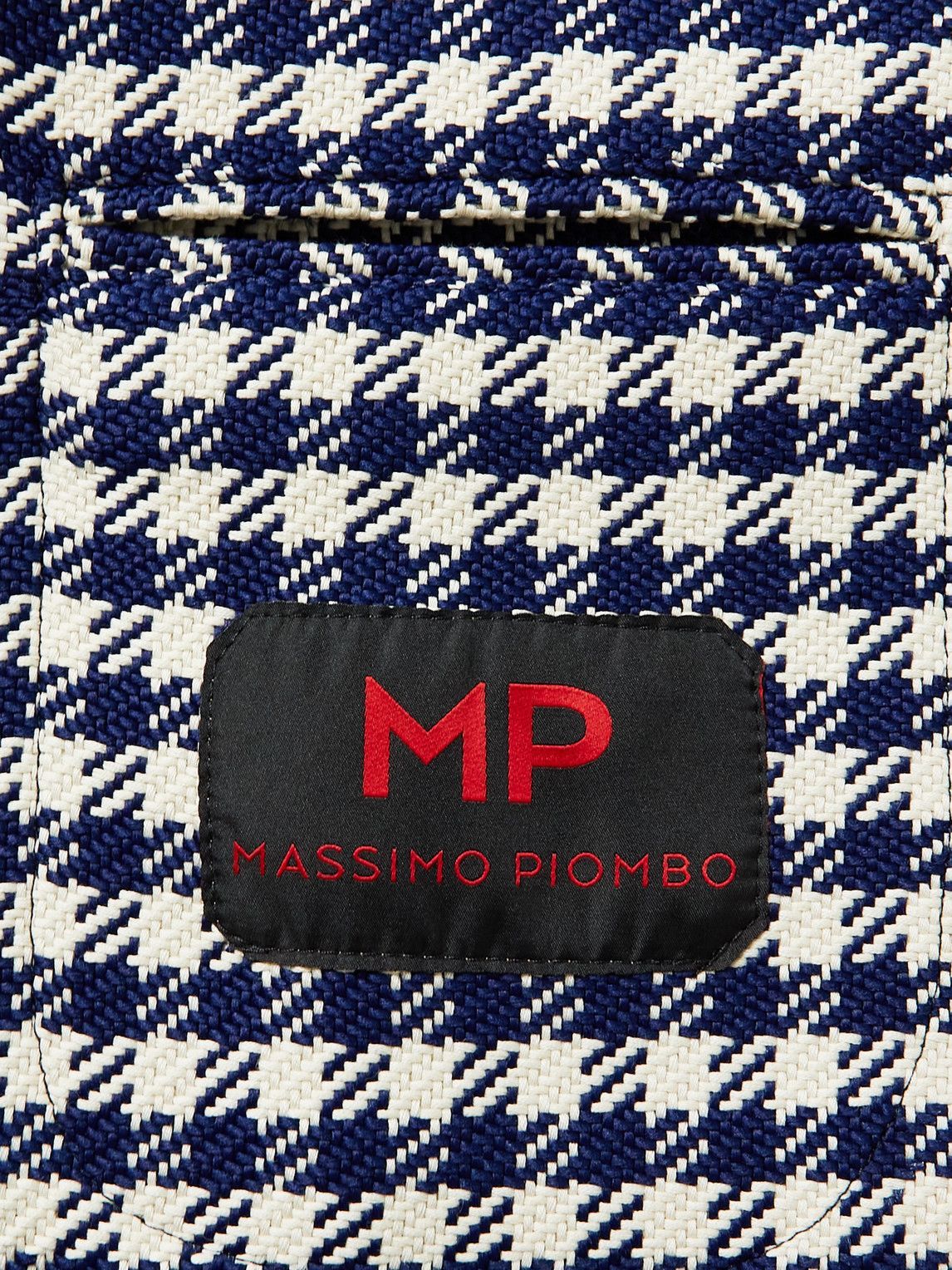 Mp Massimo Piombo Andy Slim Fit Unstructured Houndstooth Cotton Blend