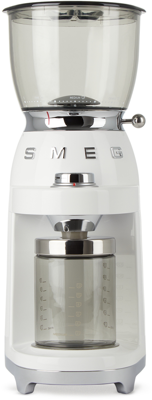 SMEG White Retro Style Coffee Grinder SMEG