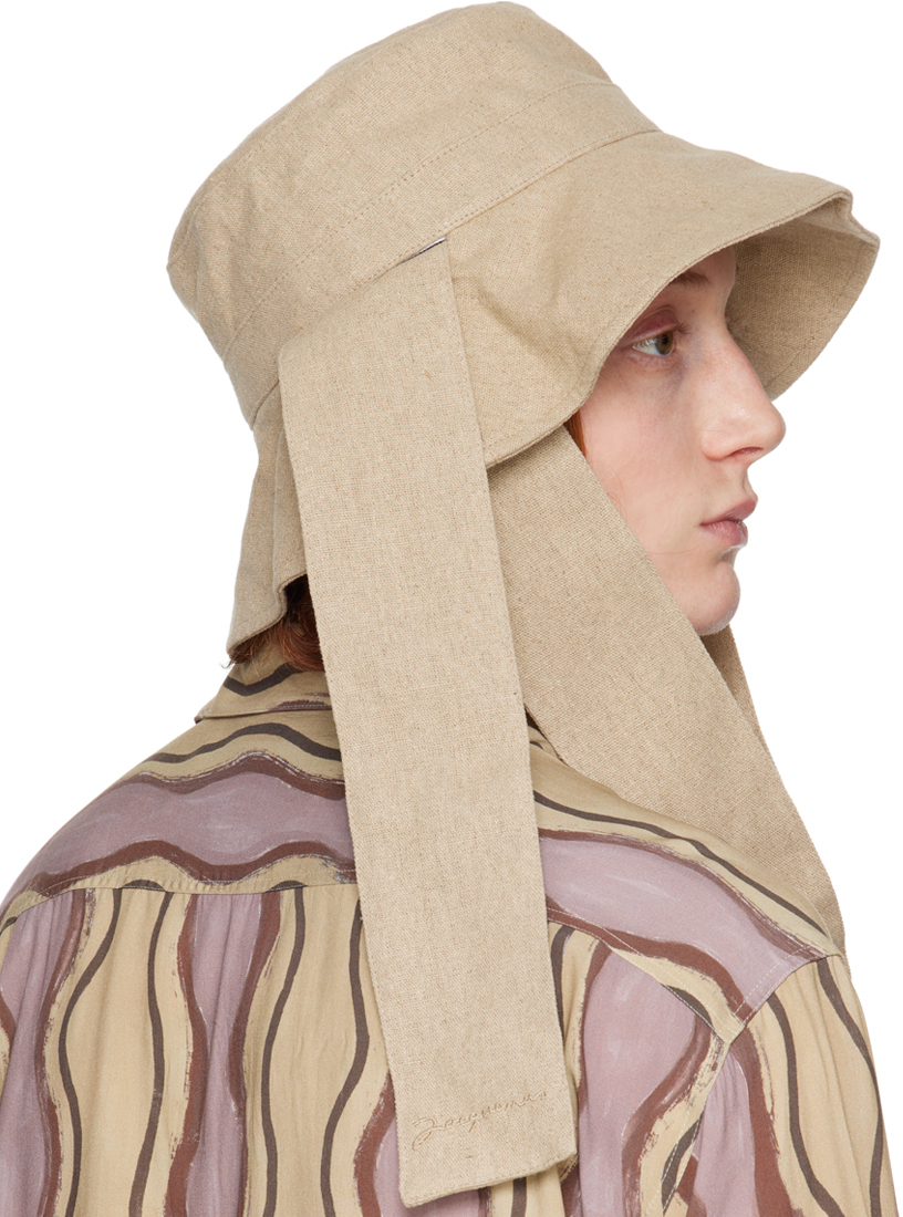 Jacquemus Beige Le Raphia Le Bob Bando Bucket Hat Jacquemus