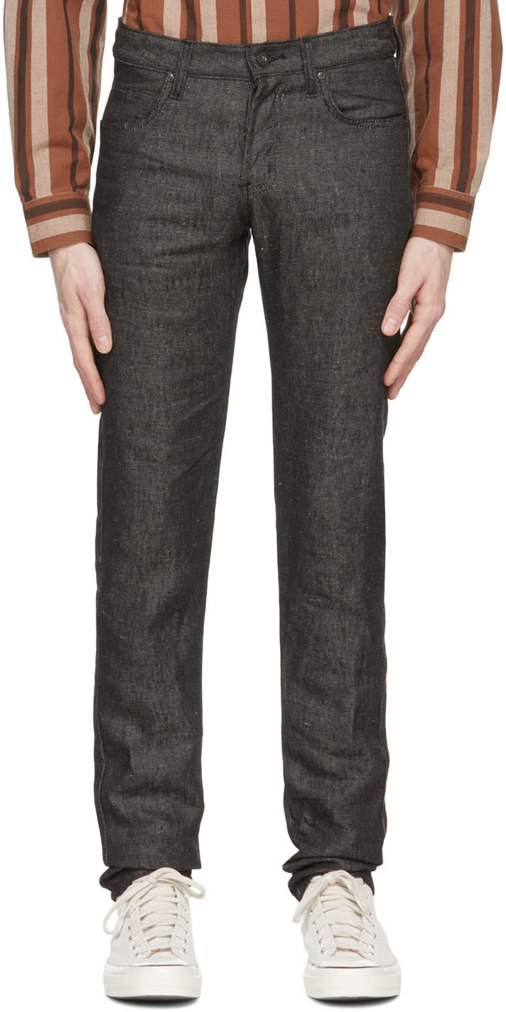 Naked Famous Denim Black Linen Jeans Naked And Famous Denim