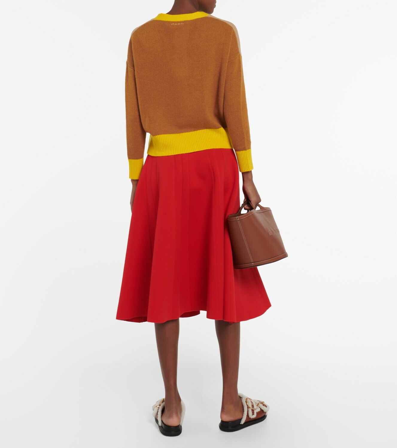 Marni Colorblocked Cashmere Cardigan Marni