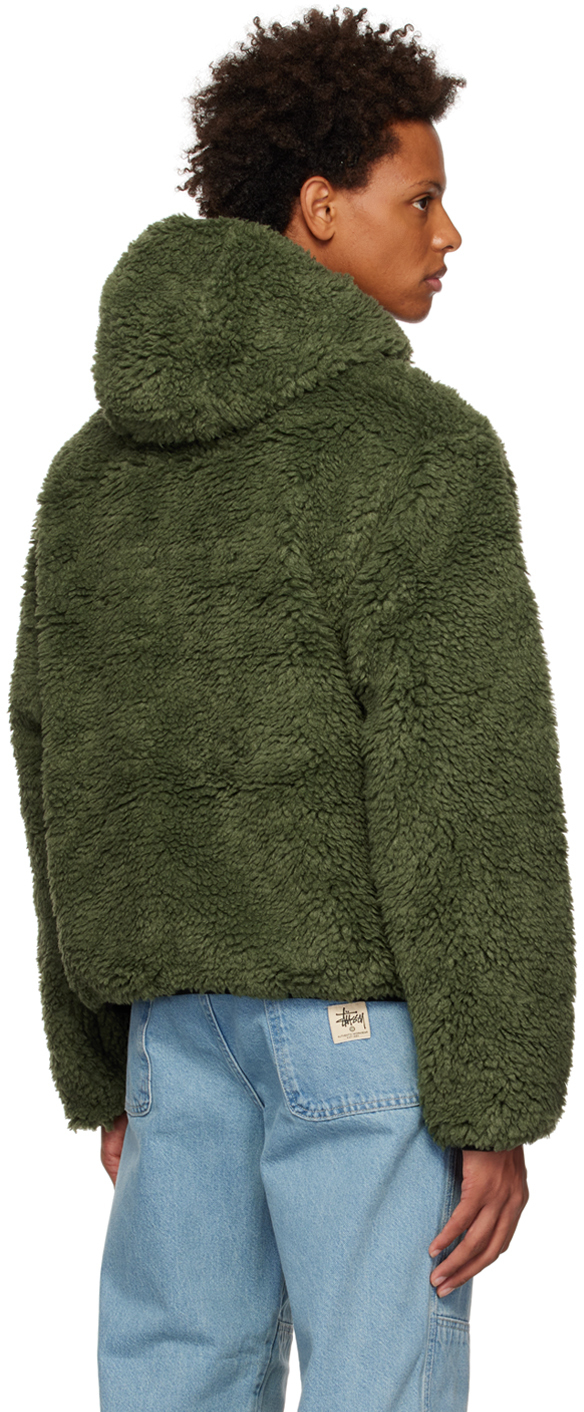 Stüssy Green Sherpa Jacket Stussy