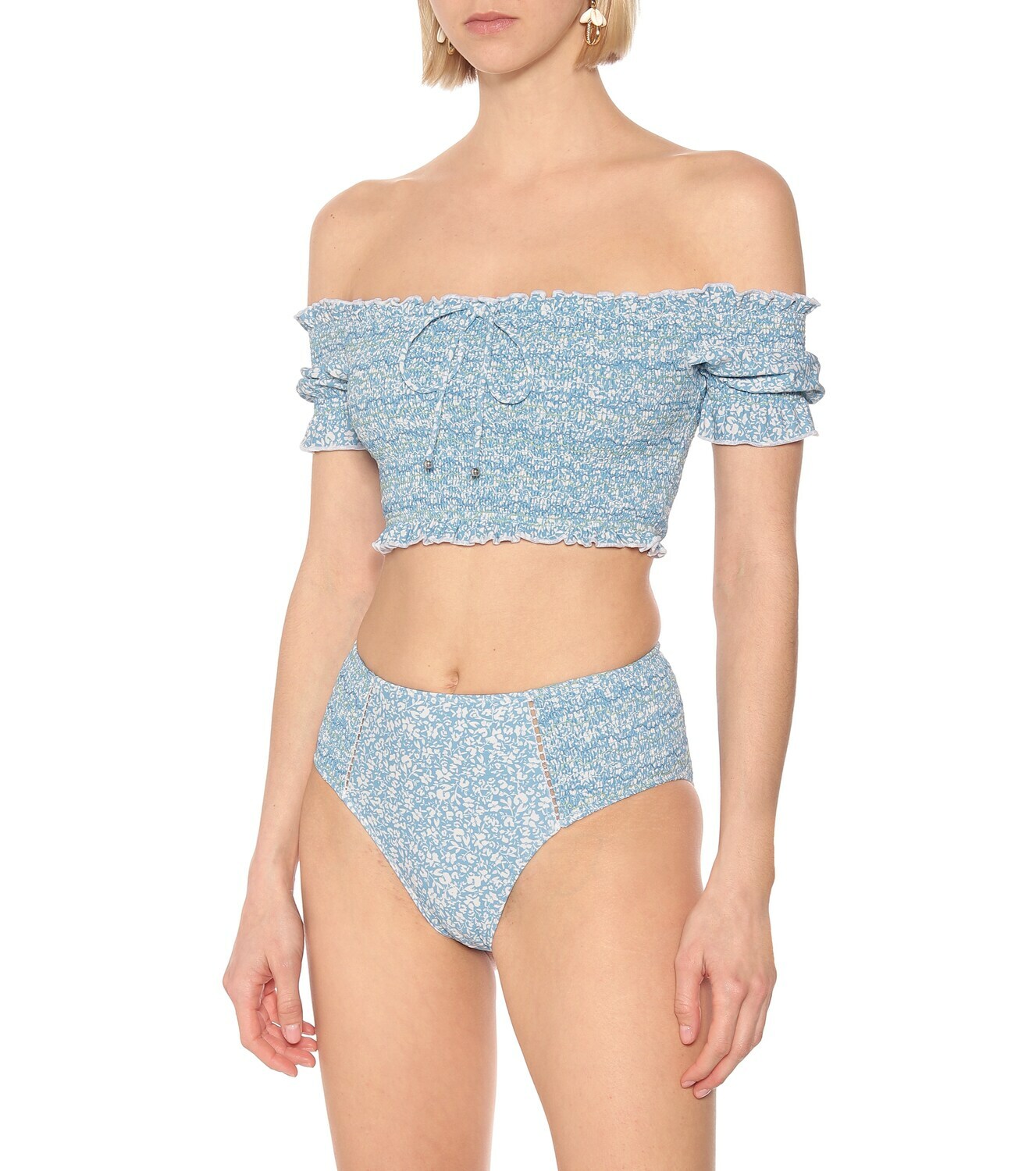 Simkhai Chlo Off Shoulder Bikini Top Simkhai