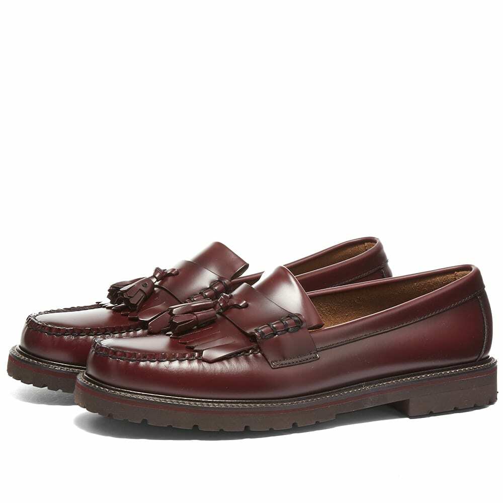 Bass Weejuns Men S Layton II 90s Kiltie Loafer In Wine Leather Bass Weejuns