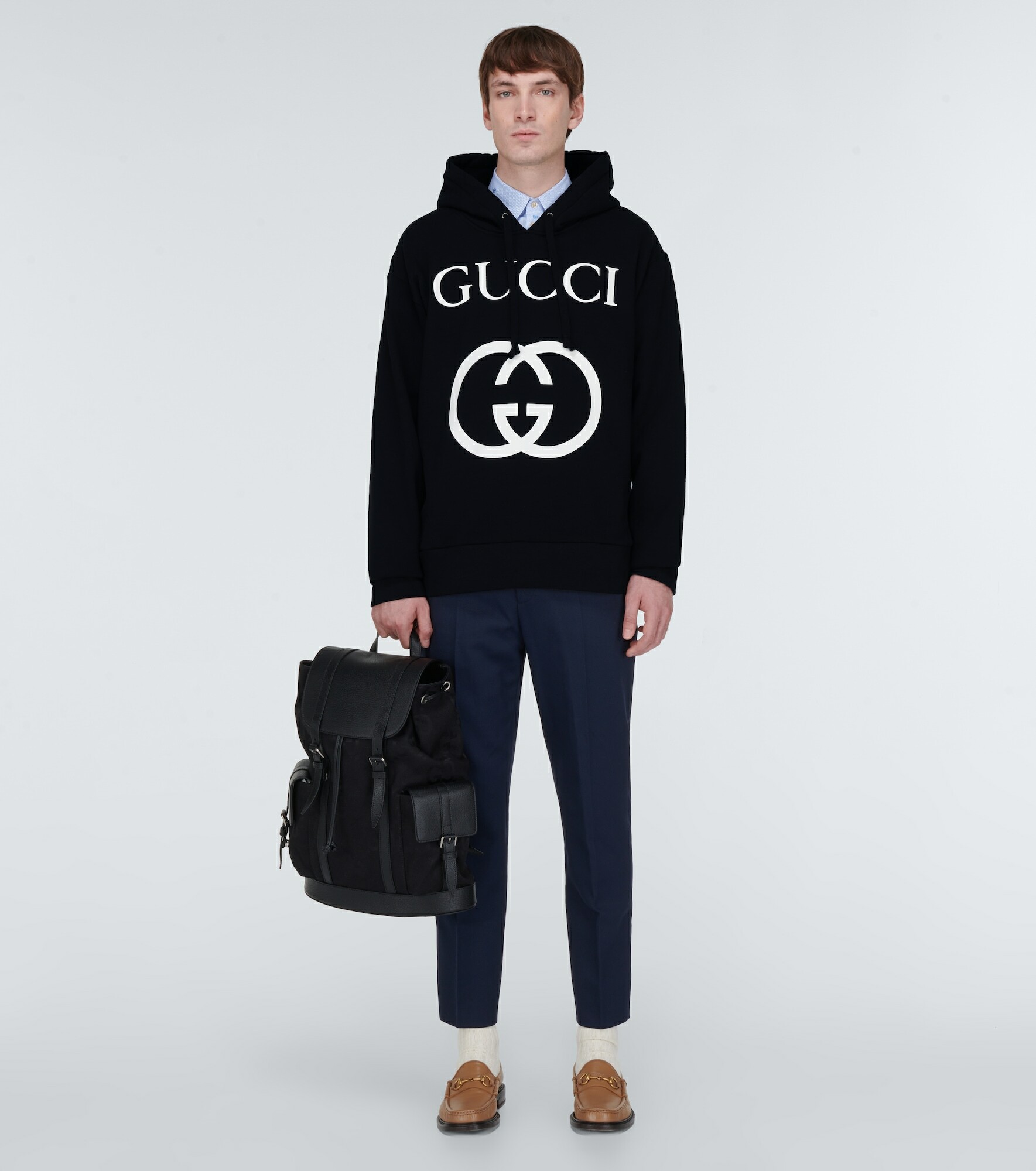 Gucci Hooded Sweatshirt With Interlocking G Gucci