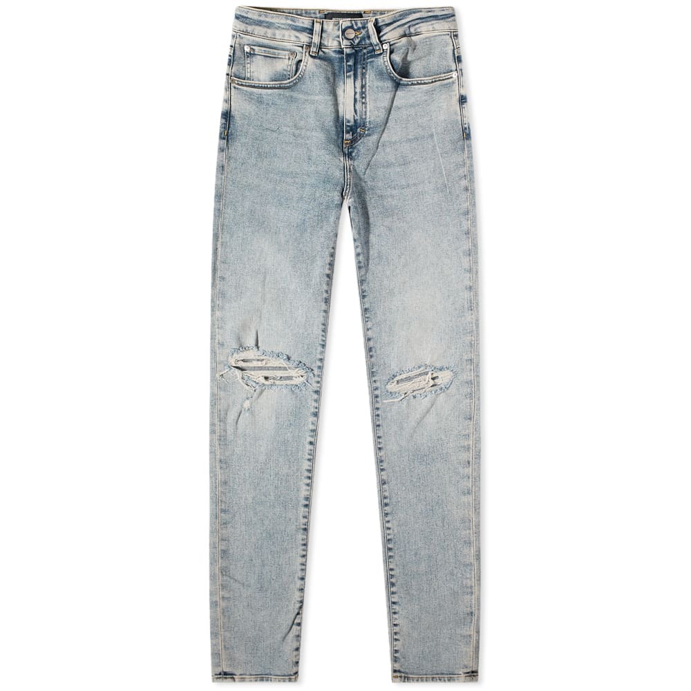 Represent Men S Destroyer Jean In Worn Blue Represent