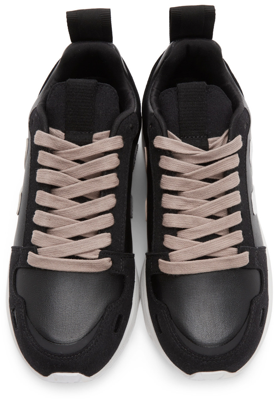 Rick Owens Black Veja Edition Hiking Sneakers Rick Owens