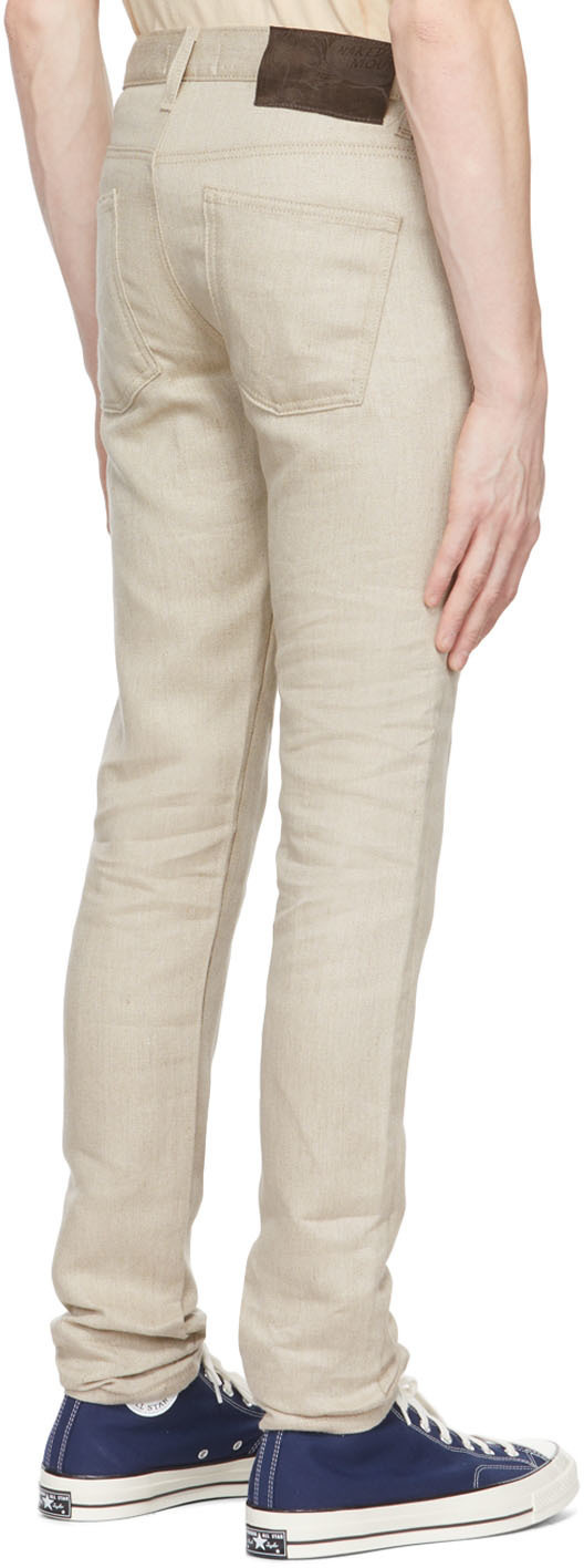 Naked Famous Denim Beige Super Guy Jeans Naked And Famous Denim