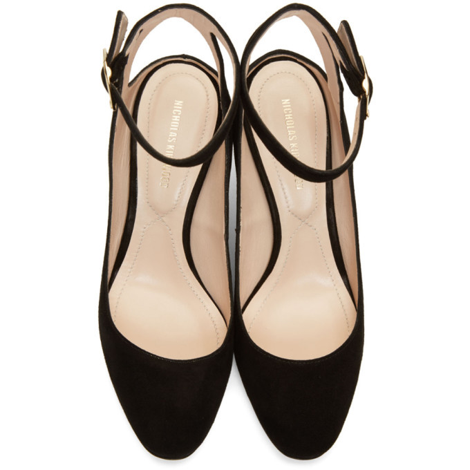 Nicholas Kirkwood Black Suede Lola Pearl Heels Nicholas Kirkwood