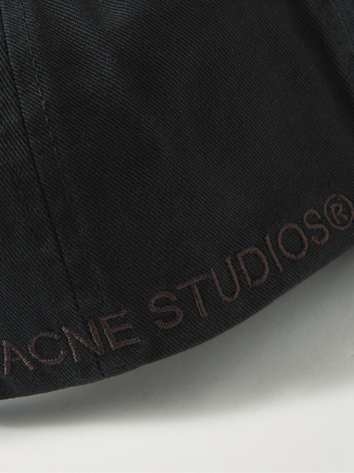 Acne Studios Logo Embroidered Cotton Twill Baseball Cap Acne Studios