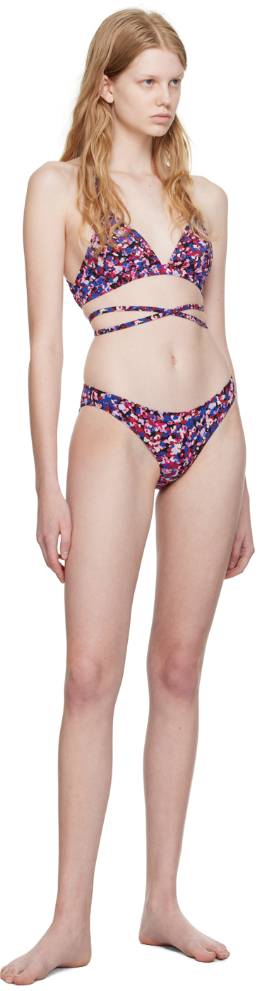 Isabel Marant Etoile Pink Blue Saly Bikini Bottoms Isabel Marant Etoile