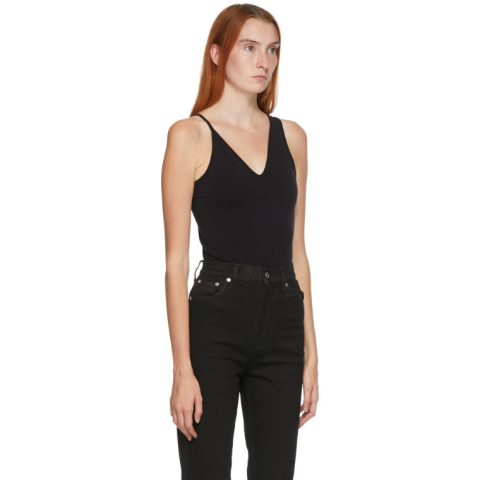 Helmut Lang Black Asymmetric Tank Top Helmut Lang