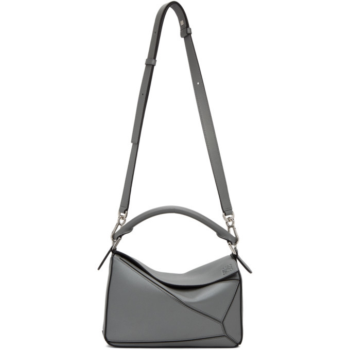 Loewe Grey Small Puzzle Bag Loewe