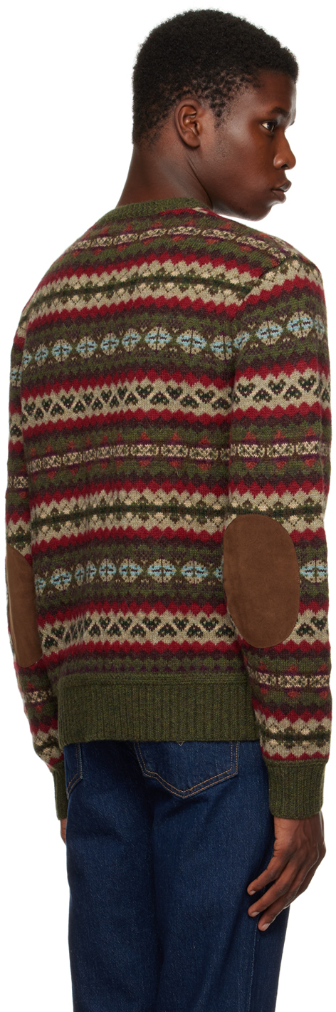 Rrl Khaki Fair Isle Sweater Rrl