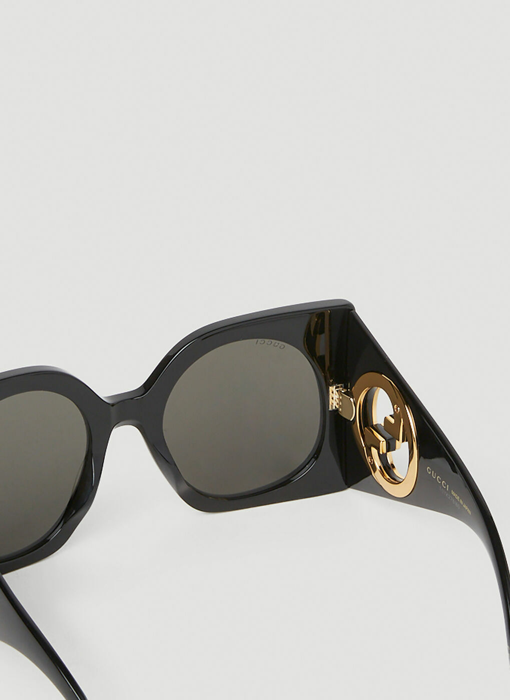 Gucci Gg S Square Sunglasses In Black Gucci