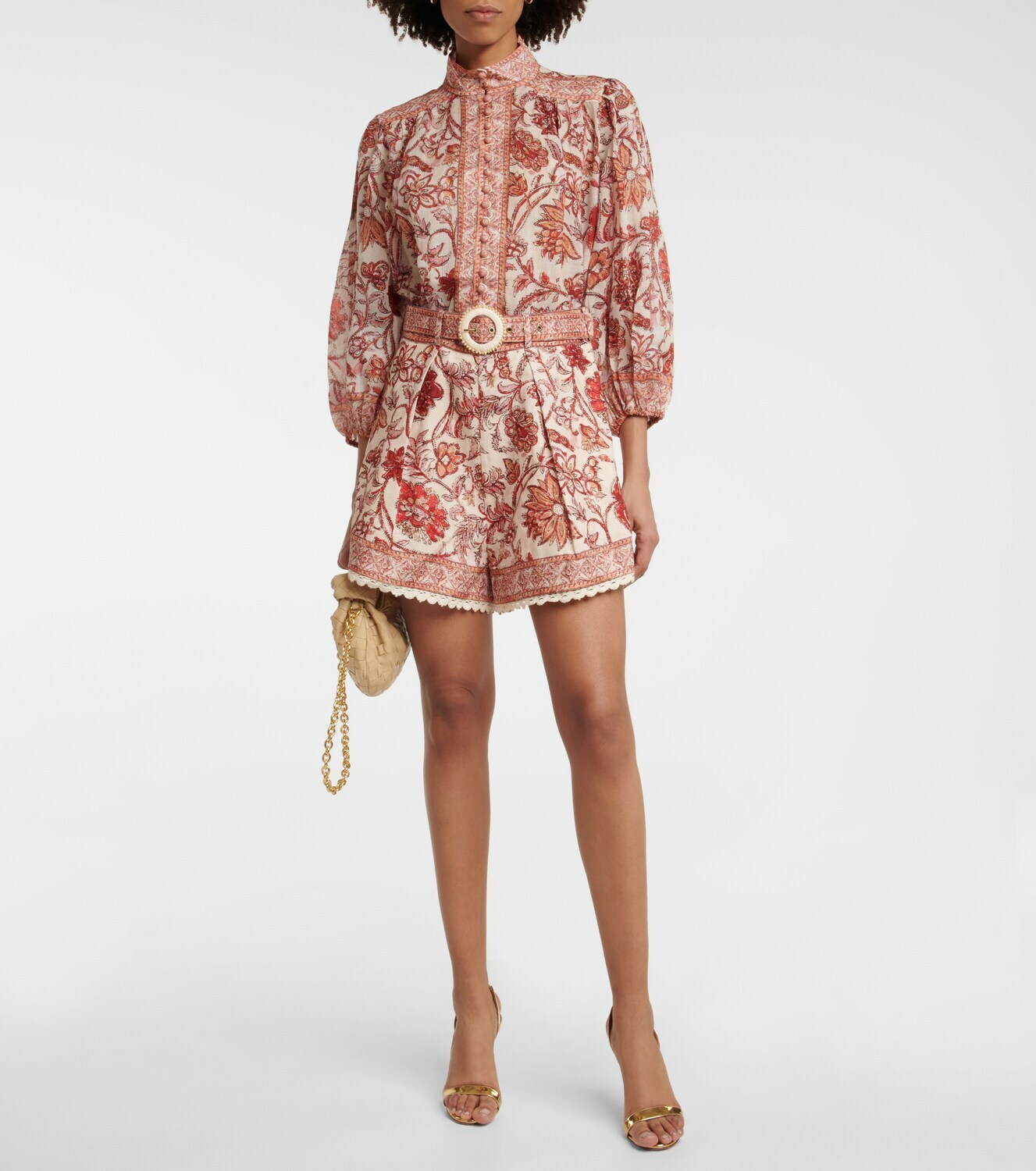 Zimmermann Vitali Floral Ramie Blouse Zimmermann