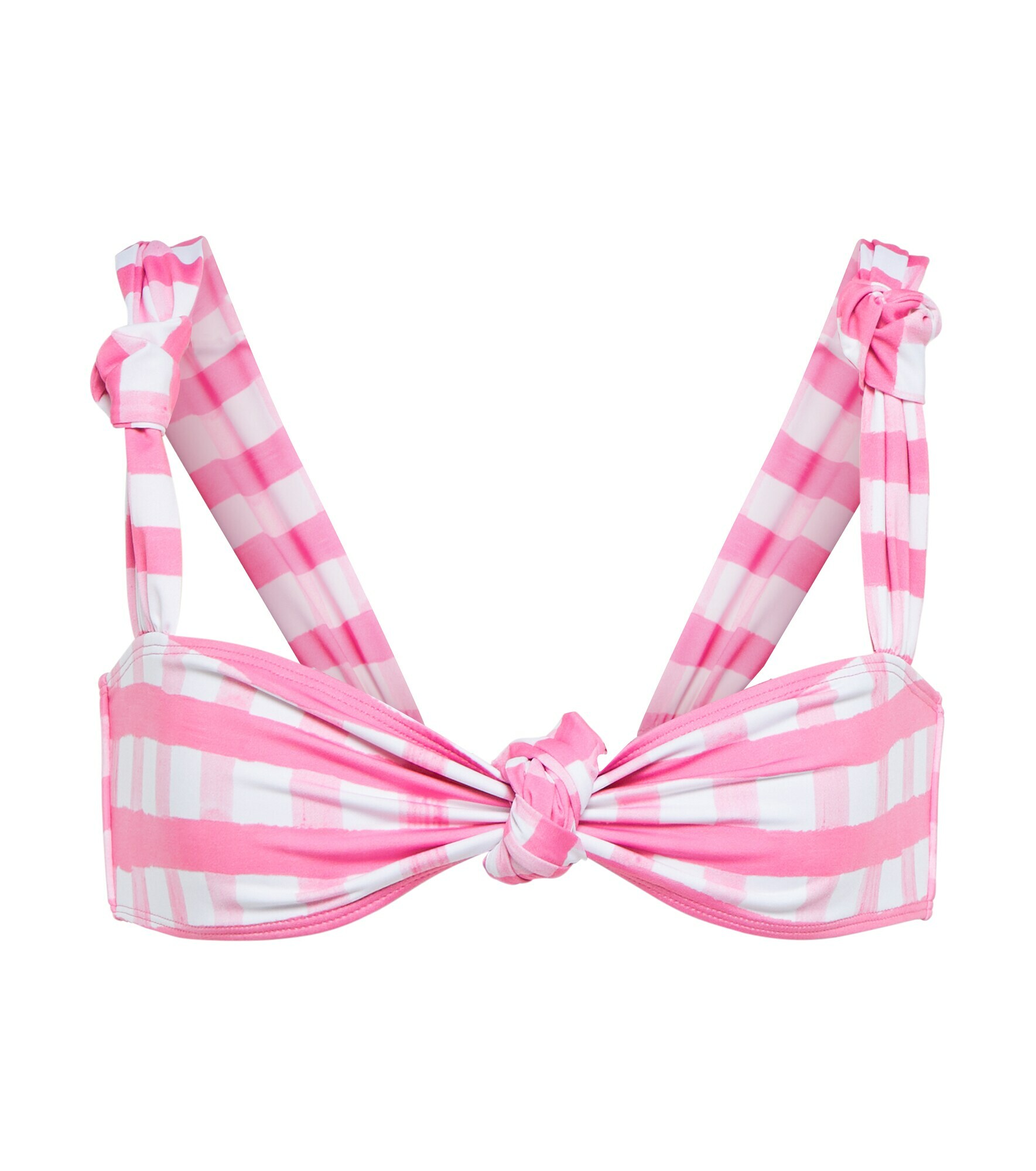 Jacquemus Le Haut Vichy Checked Bikini Top Jacquemus