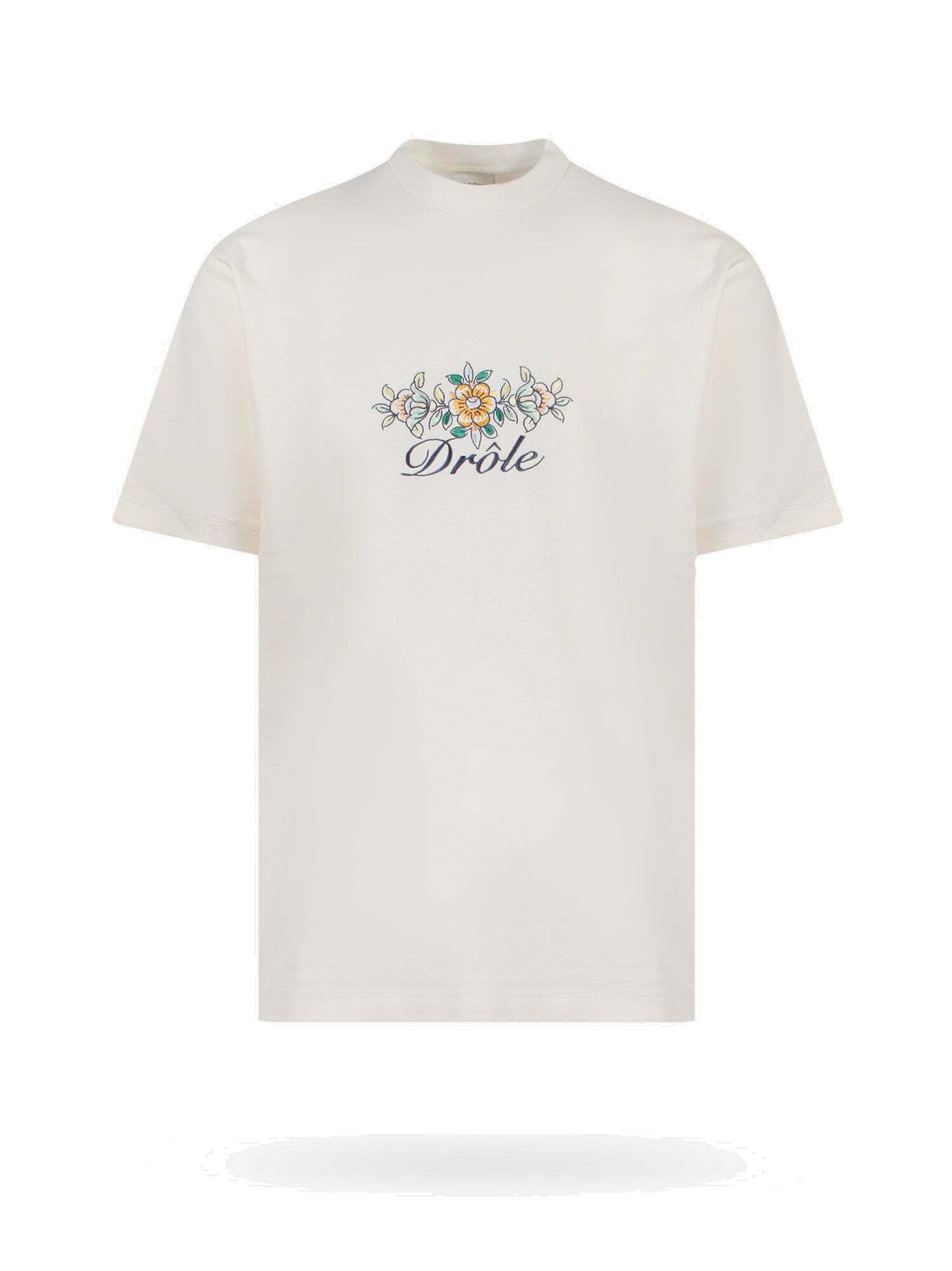 Drôle De Monsieur T Shirt Beige Mens Drôle de Monsieur