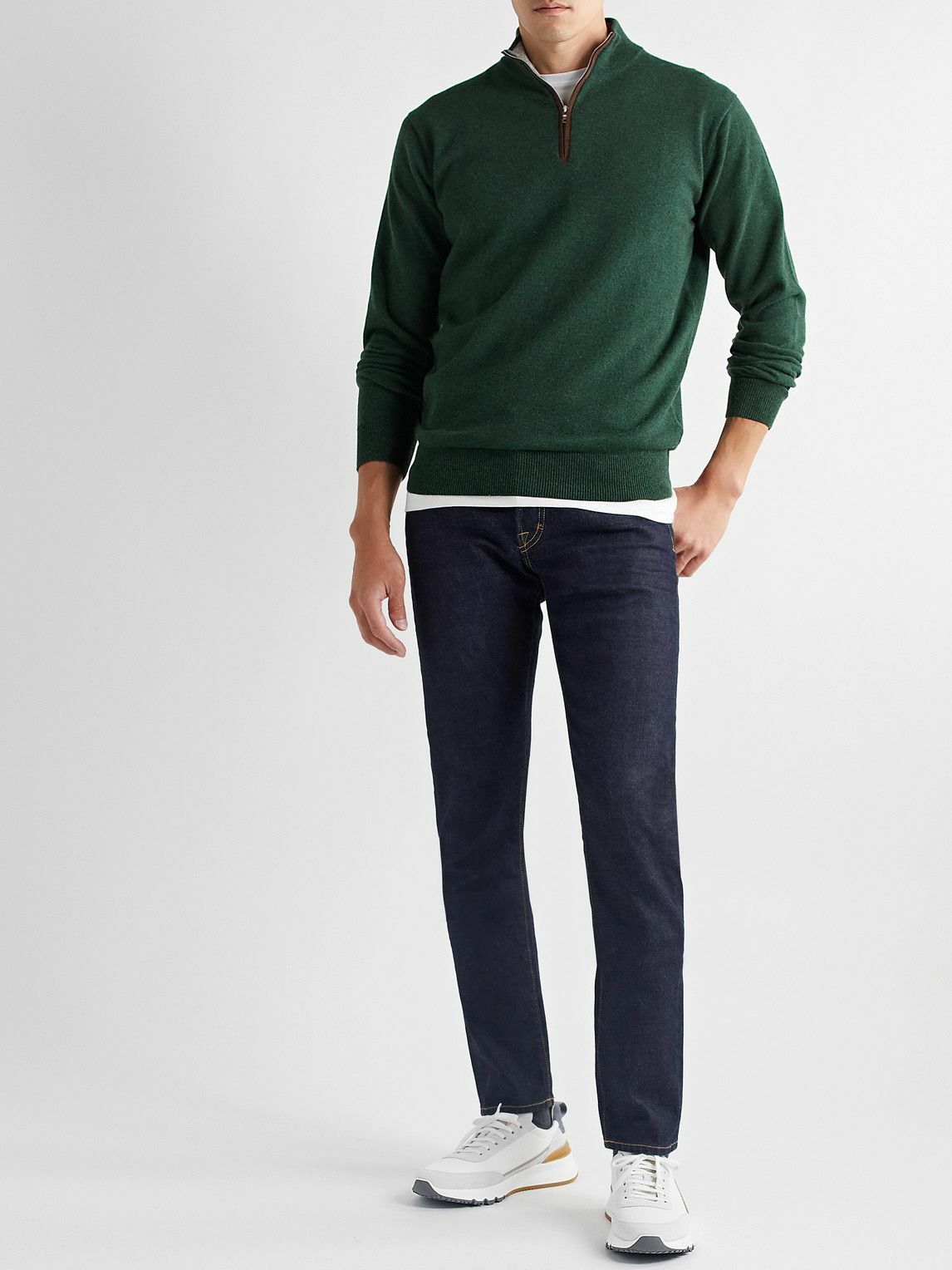 Peter Millar - Cashmere-Blend Half-Zip 
