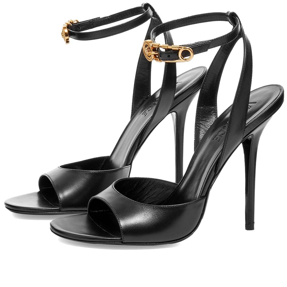 Versace Strappy Safety Pin Heel Versace