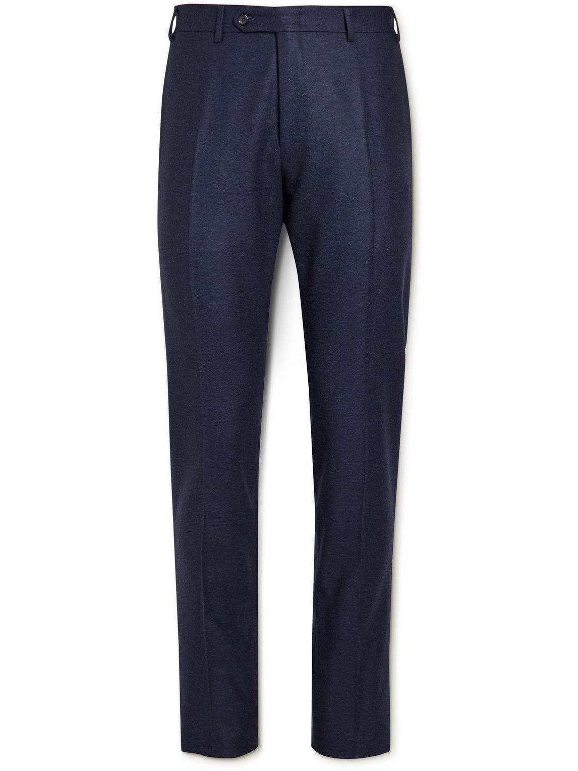Canali SlimFit Wool Suit Trousers Blue Canali