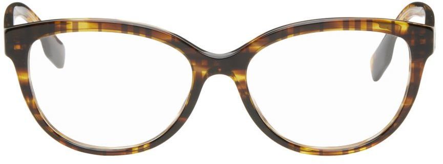 Burberry Brown Oval Glasses Burberry