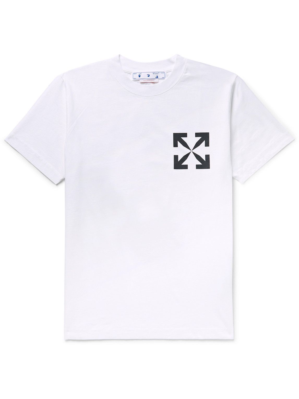 Off-White - Slim-Fit Logo-Print Cotton-Jersey T-Shirt - White Off-White