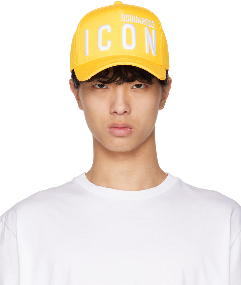 Dsquared2 Yellow 'Be Icon' Baseball Cap Dsquared2