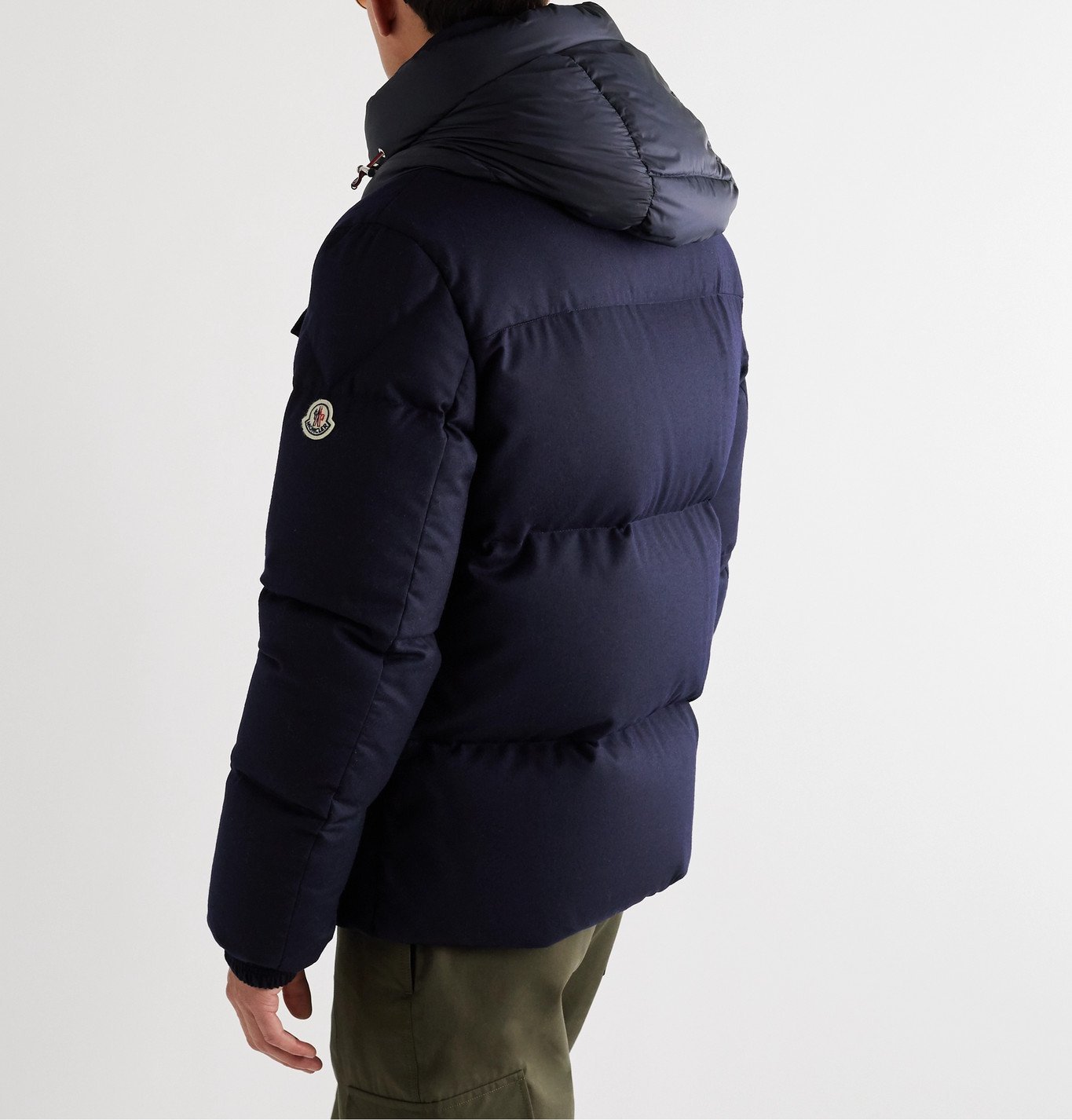 Moncler - Brazeau Shell-Trimmed Quilted Virgin Wool Hooded Down Jacket ...