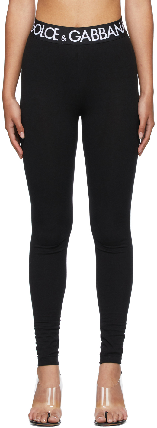 dolce and gabbana black leggings