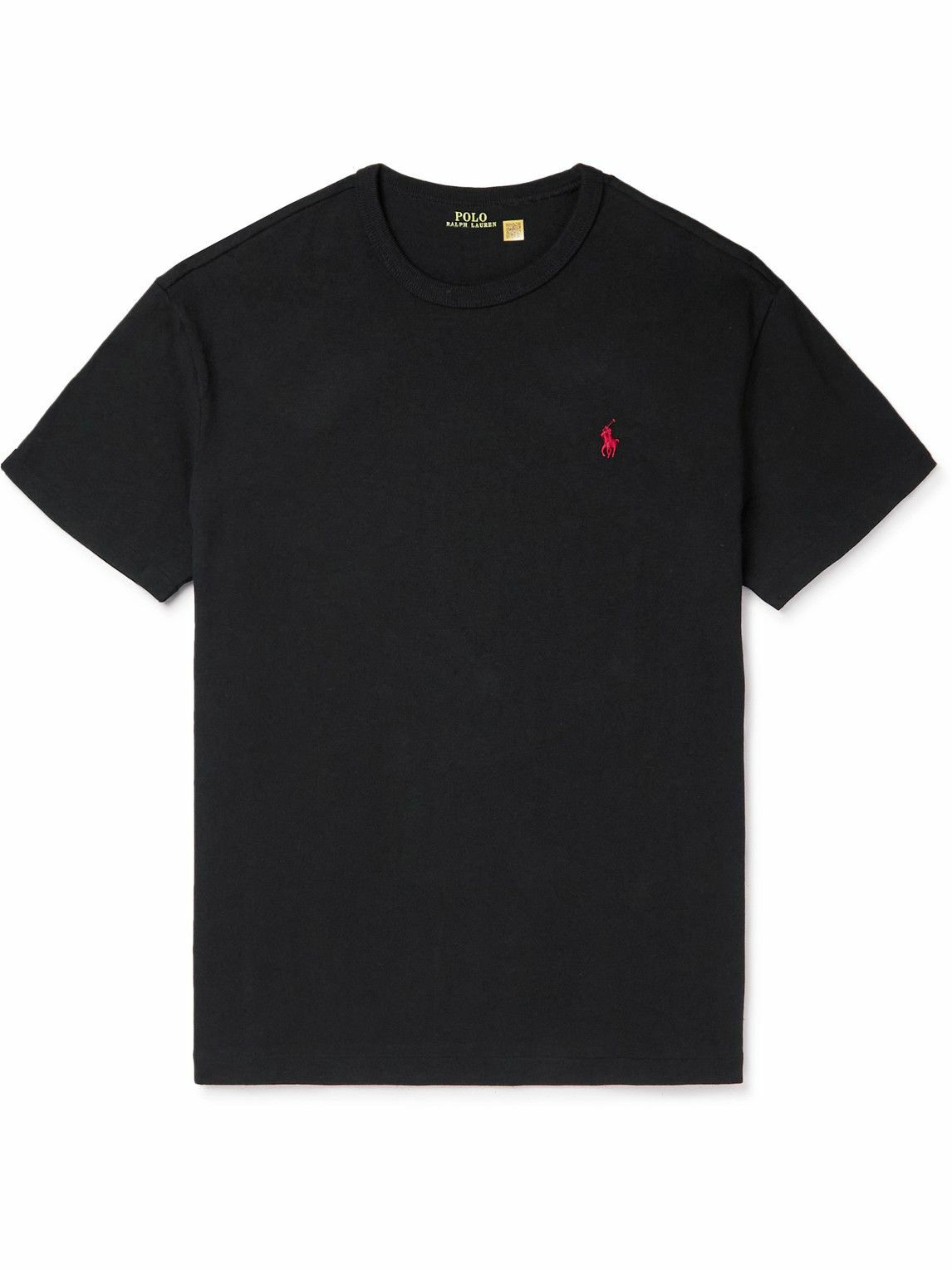Polo Ralph Lauren - Logo-Embroidered Cotton-Jersey T-Shirt - Black