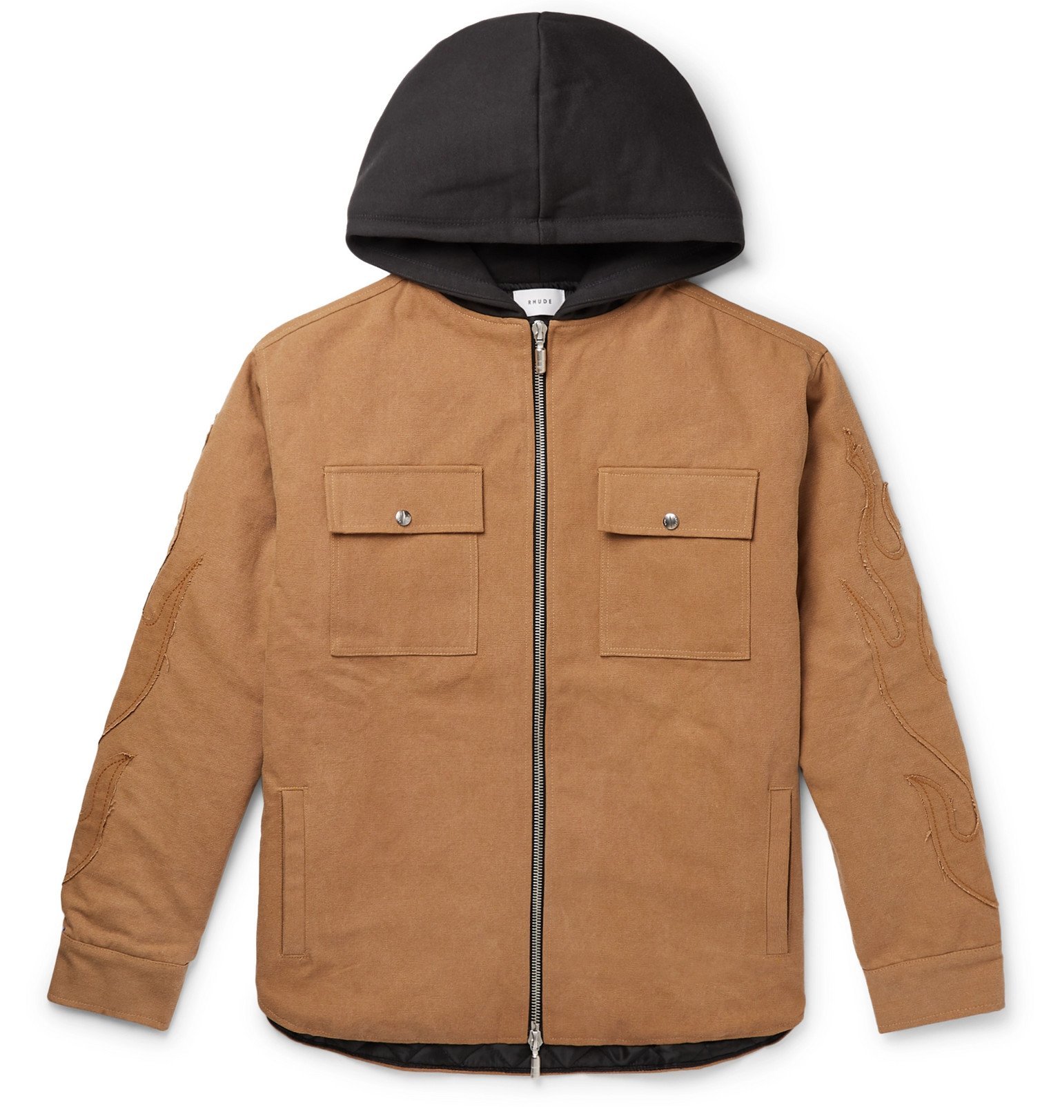 canvas jacket with hood