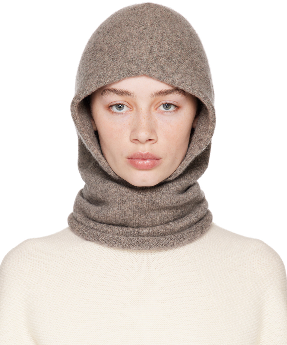 Lauren Manoogian Gray Rolled Balaclava Lauren Manoogian