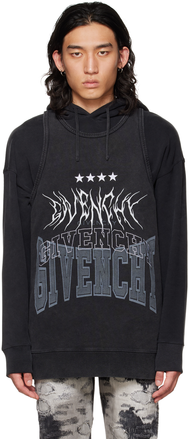 Photo: Givenchy Gray Embroidered Tank Top