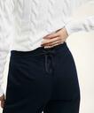 Brooks Brothers Women's Stretch Cotton Nautical Wide Leg Sailor Pants | Navy