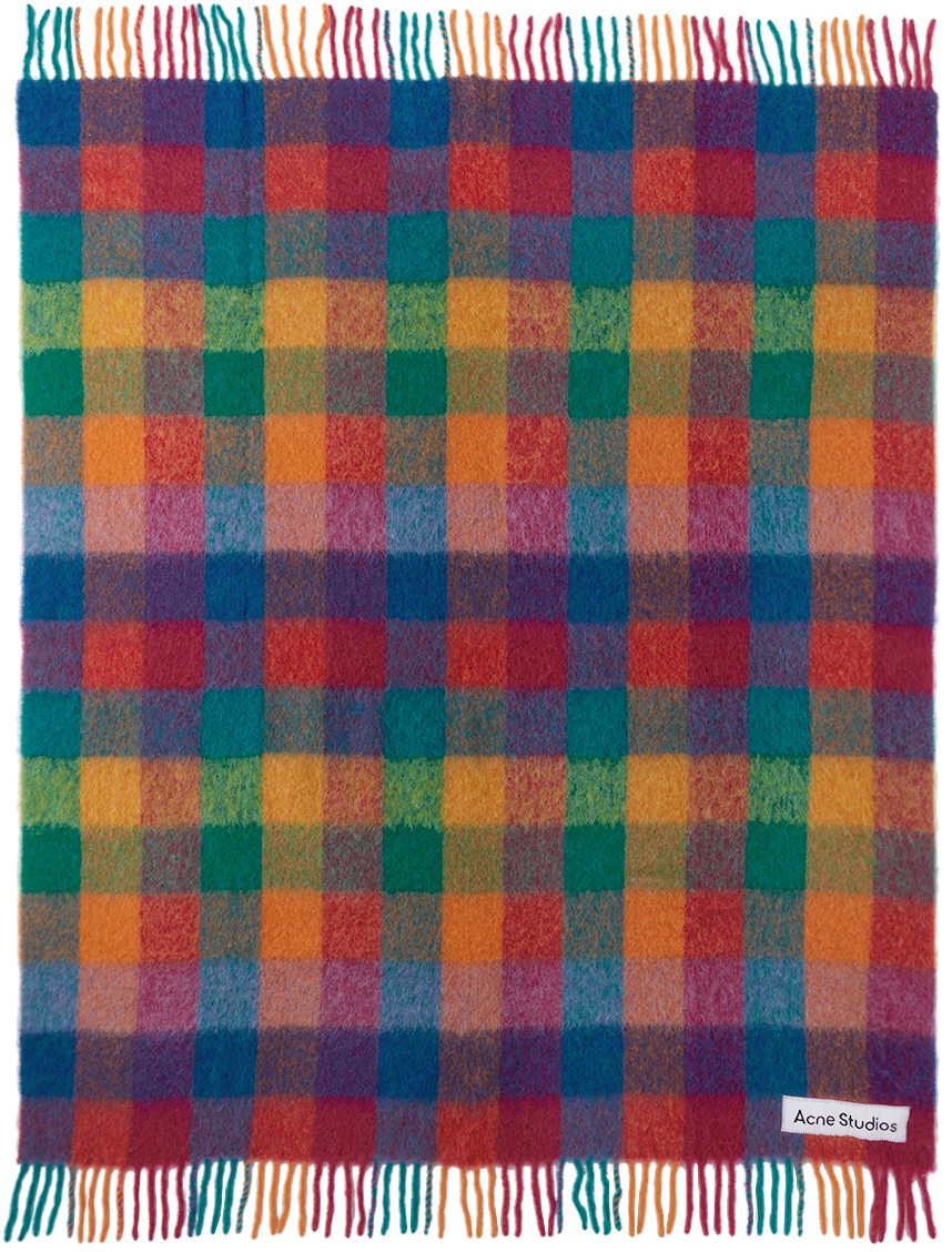 Acne Studios Multicolor Check Blanket Acne Studios