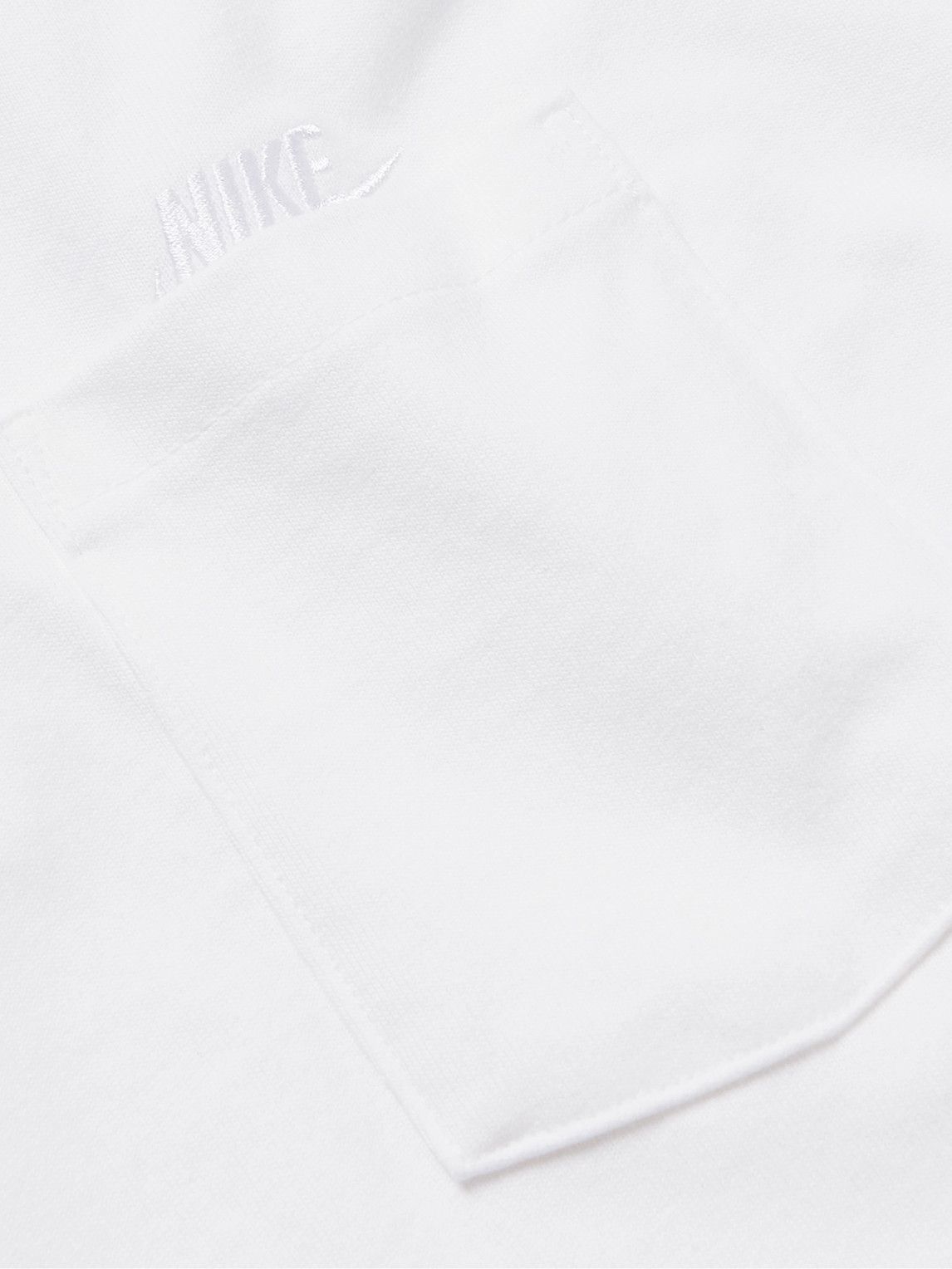 Nike - Sportswear Club Logo-Embroidered Cotton-Jersey T-Shirt - White Nike