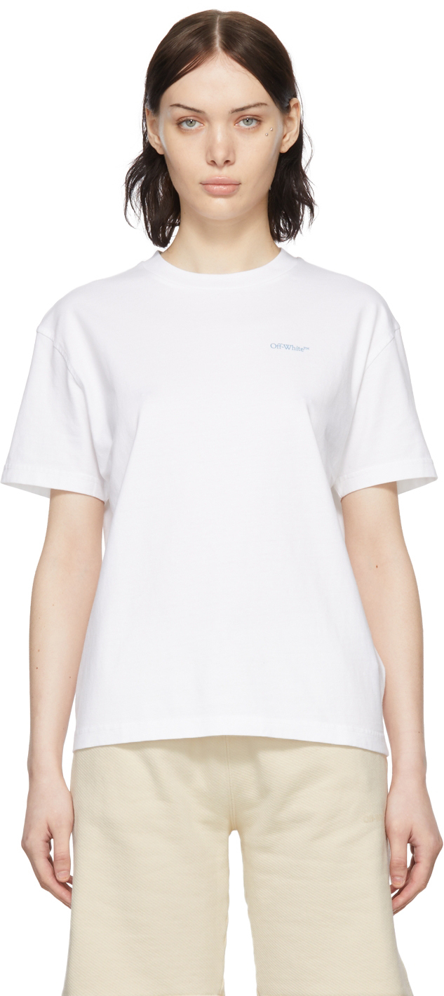 Off-White White Cotton T-Shirt Off-White
