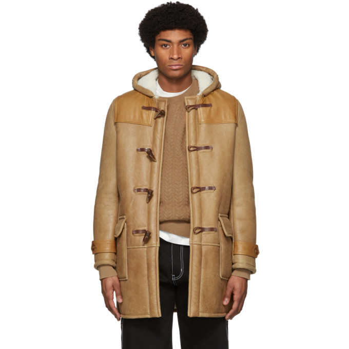 shearling toggle coat