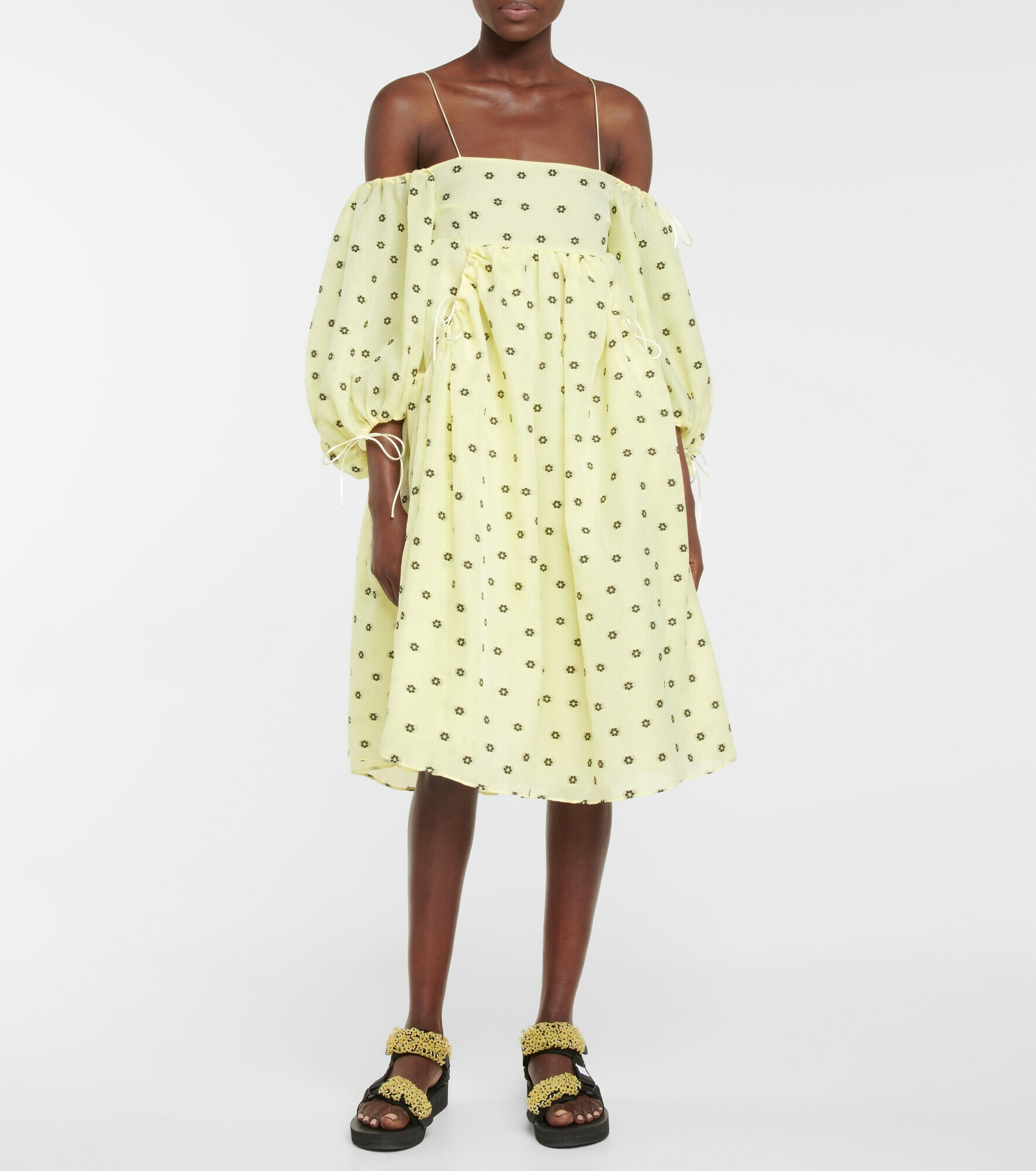 Bethany Floral Jacquard Dress