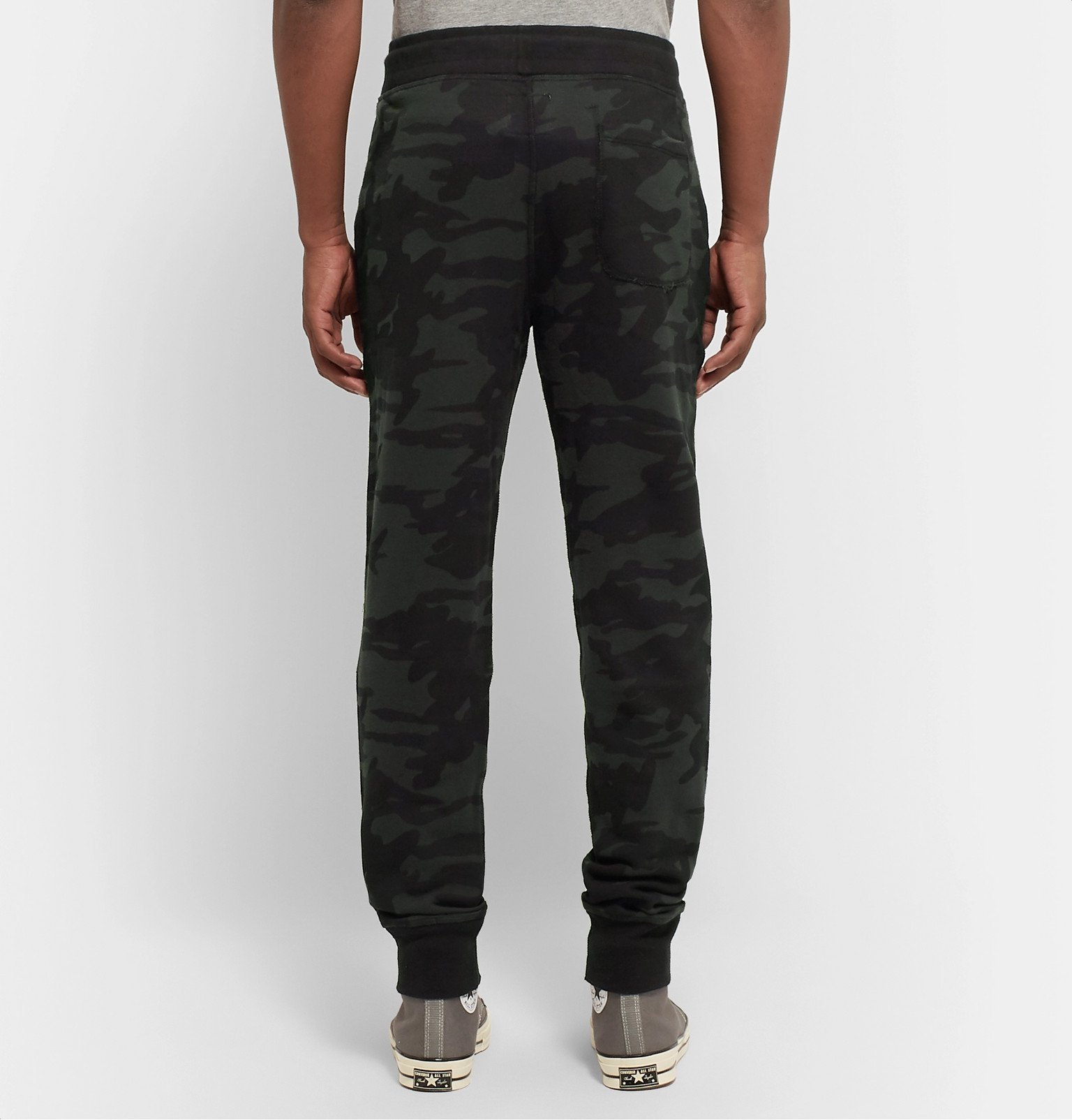 Todd Snyder Champion - Slim-Fit Tapered Camouflage-Print Loopback ...