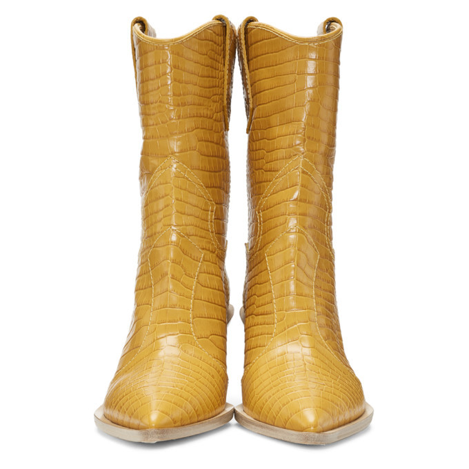 yellow fendi cowboy boots